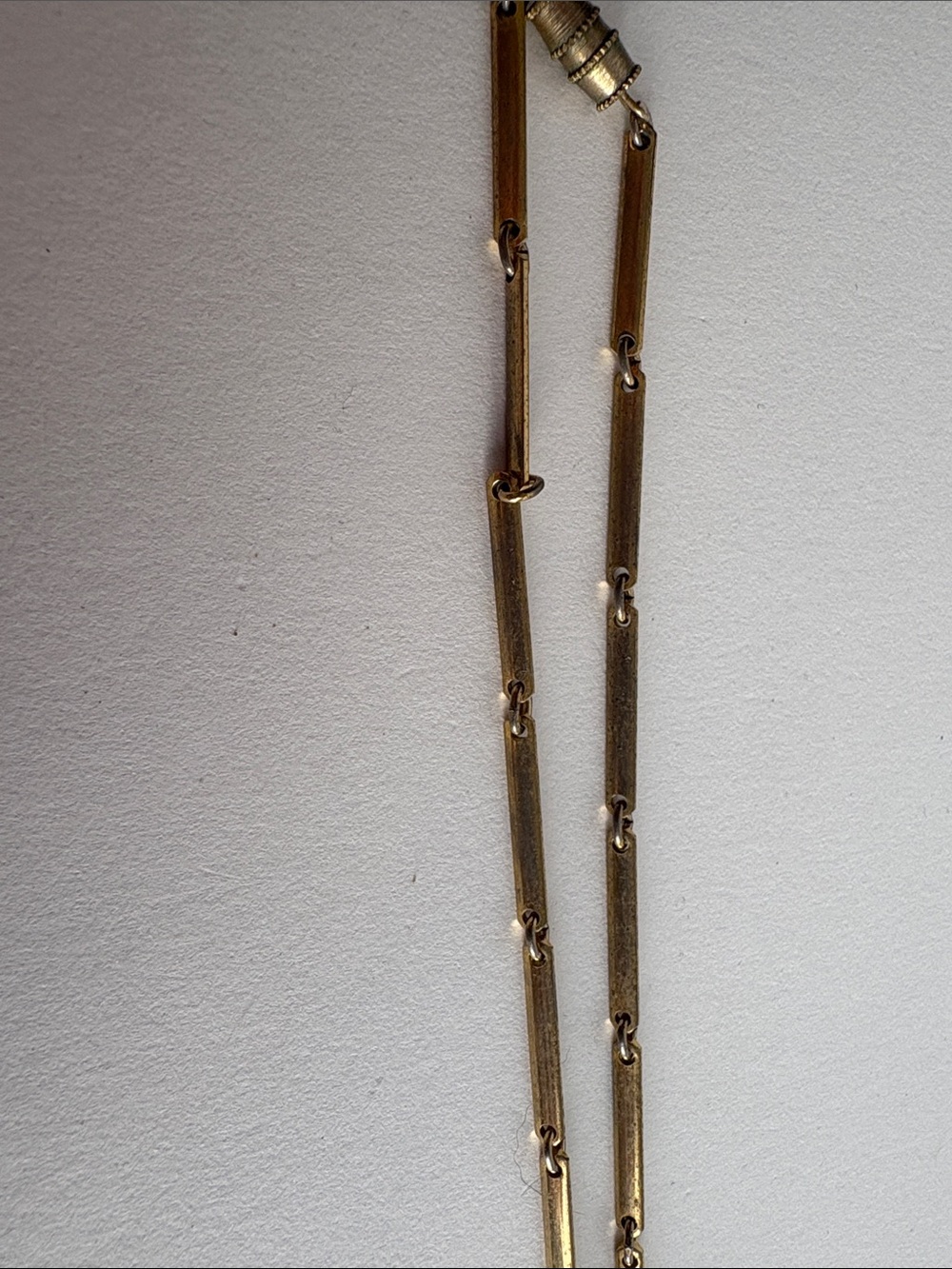 Gold Purple Gem Accent Chain Necklace Women Jewelry - Picture 5 of 5